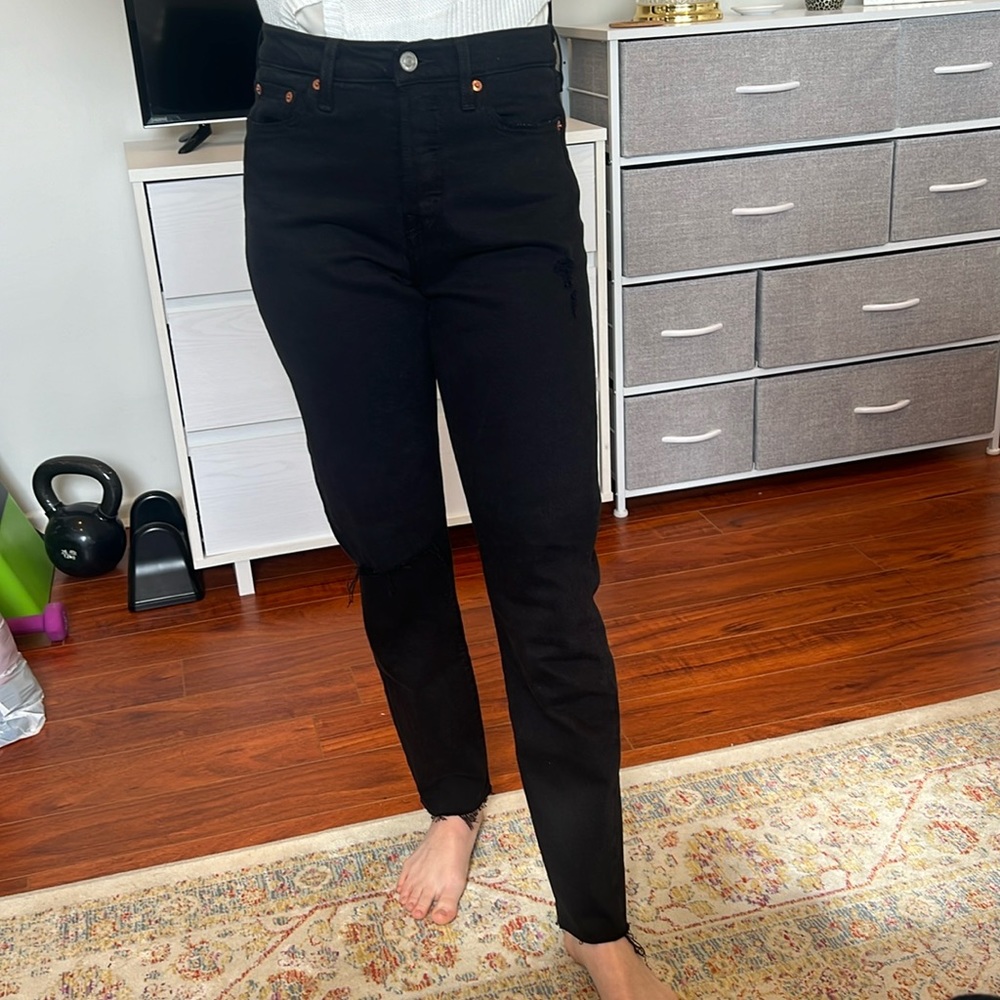 Levis wedgie size 26 black